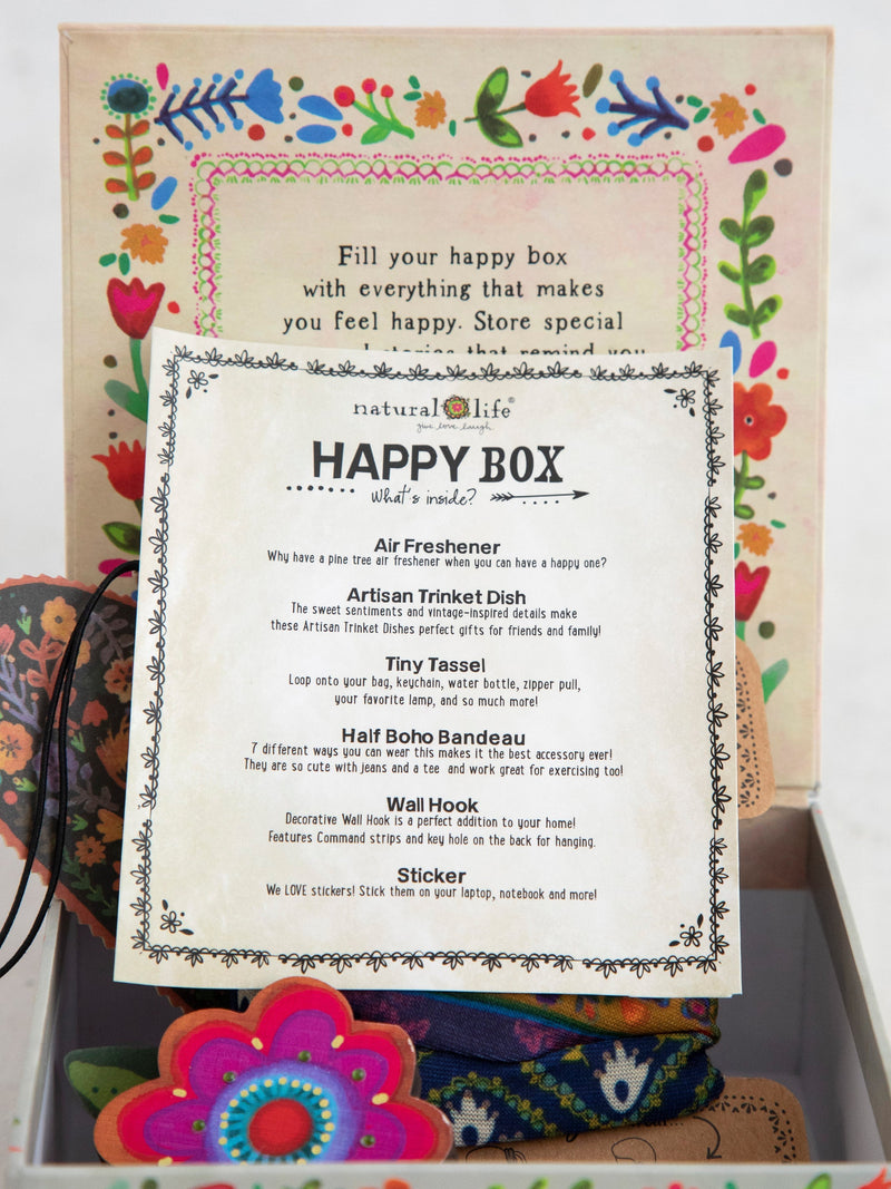 Natural Life Happy Box® “You make the World a Better Place” (Cream)