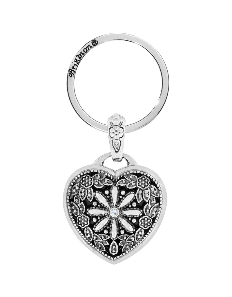 Brighton Floral Heart Locket Key Fob