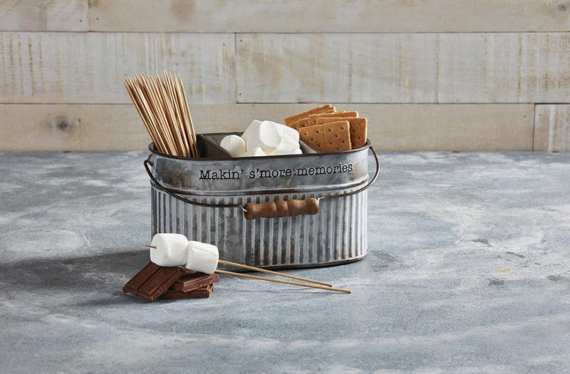 Mud Pie S'More Divided Tin Bucket