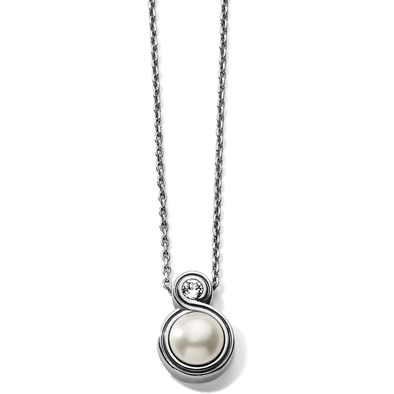 Brighton Infinity Pearl Petite Necklace