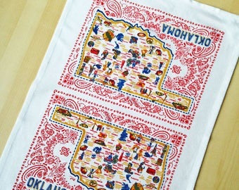 One Hundred 80° - Oklahoma Dish Towel