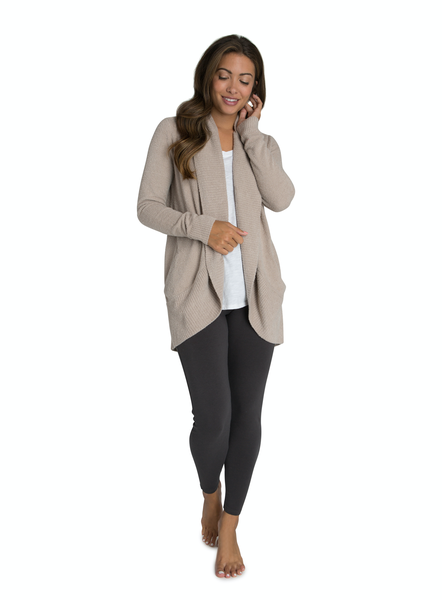 Barefoot dreams sales circle cardigan stone
