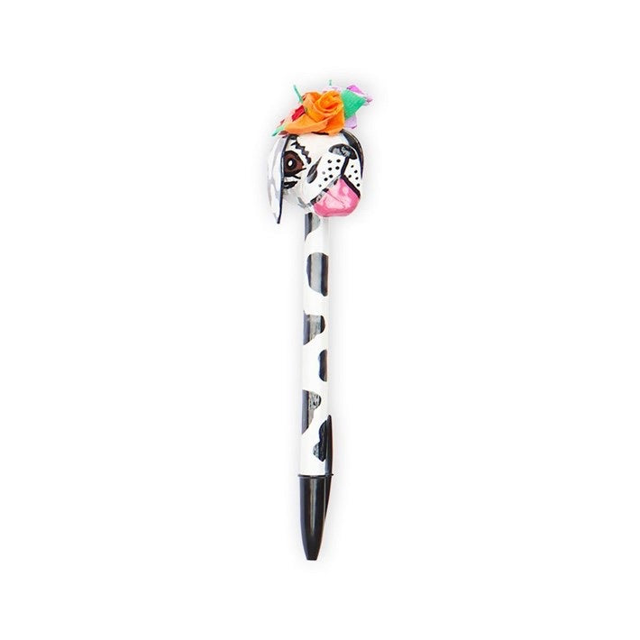 Consuela Paper Mache Topped Refillable Ink Pens (7 different styles)