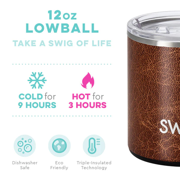 Swig Life Leather Lowball Cup (12oz)