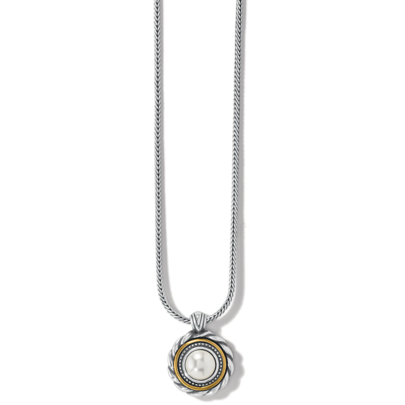 Brighton Meridian Silver/Gold Pearl Short Necklace