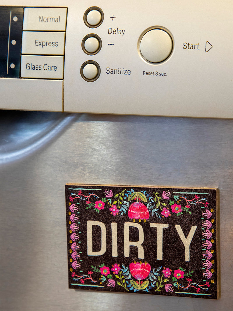 Natural Life® Dishwasher Magnet Floral Border