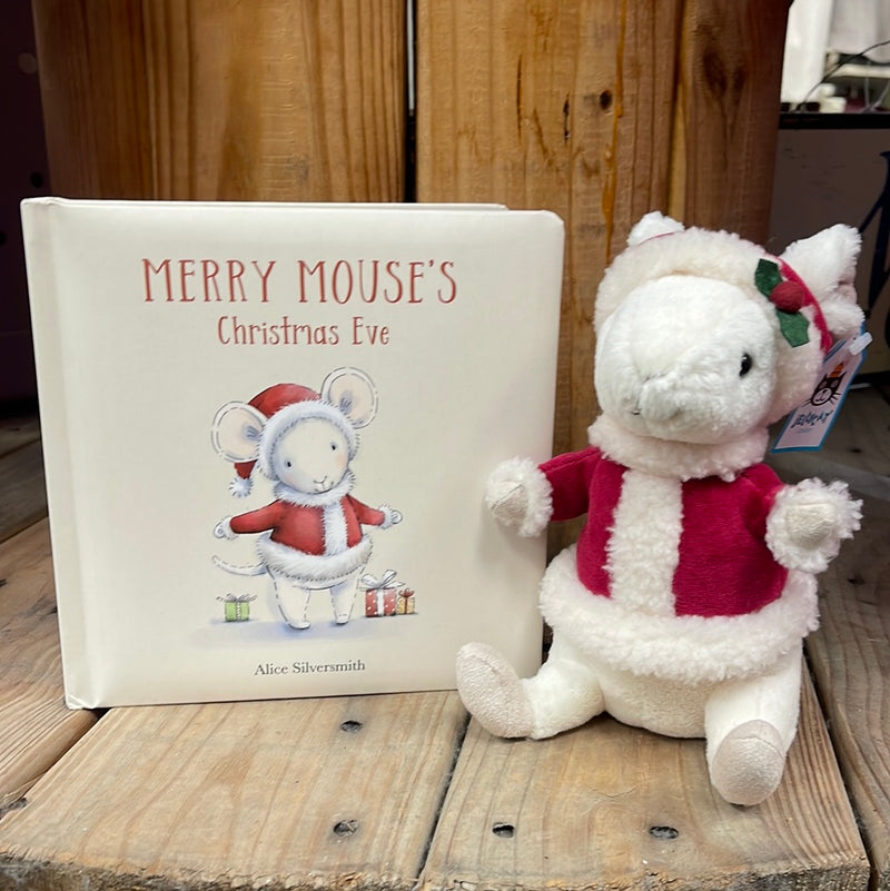 Jellycat Merry Mouse Book and Small Merry Mouse Plush