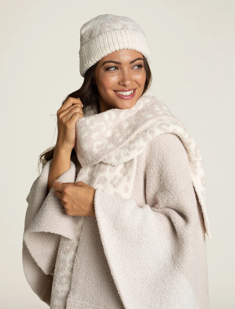 BAREFOOT DREAMS- CozyChic® Barefoot In The Wild Beanie And Scarf Set