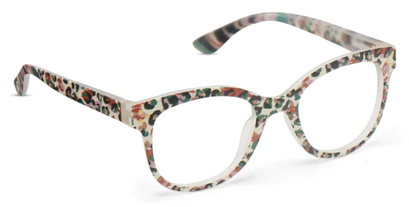 Peepers Readers - Oasis - Cream Leopard (with Blue Light Focus™ Eyewear Lenses)