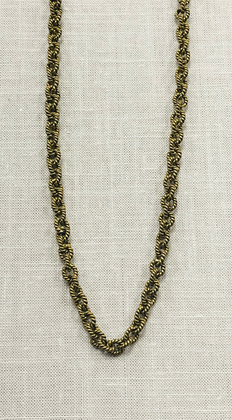 Waxing Poetic Large Twisted Link Brass Chain