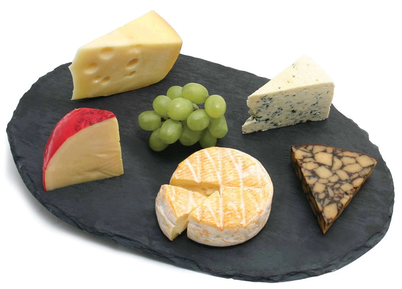 Swissmar - Cheese Serving Board | Oval Slate Board