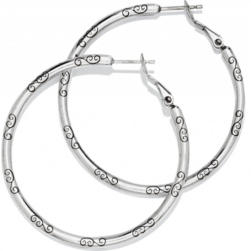 Brighton Large Hoop Charm Earrings