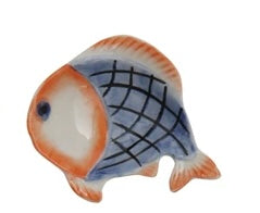 Creative Co-op Hand-Painted Fish Dish