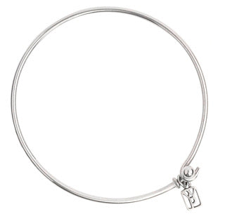 Waxing Poetic Sterling Silver Wire Bangle