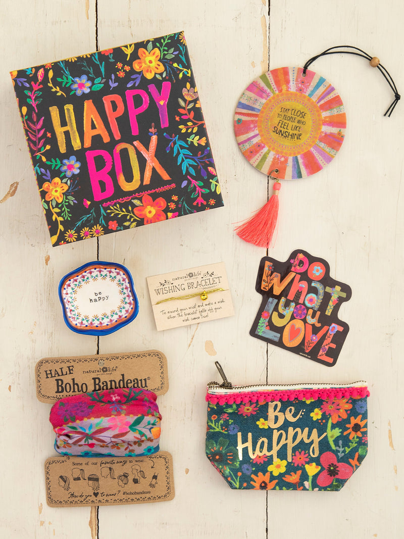Natural Life Happy Box® Black Colorful Happy Box Gift Set