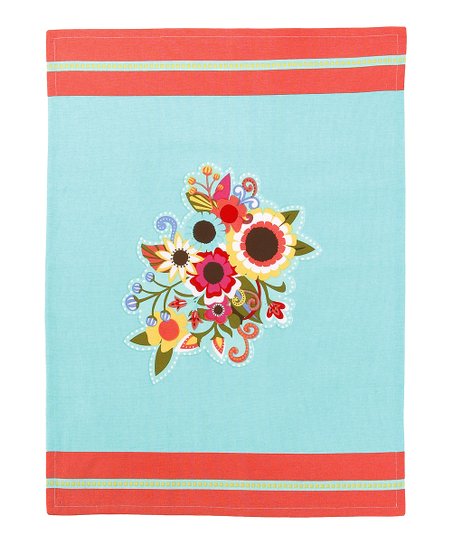 Peking Handicraft - Iza Pearl Design Calypso Blooms Kitchen Towel