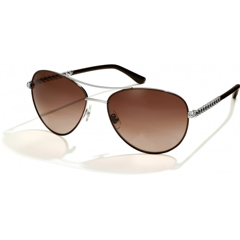 Brighton Helix Chocolate/Silver Sunglasses