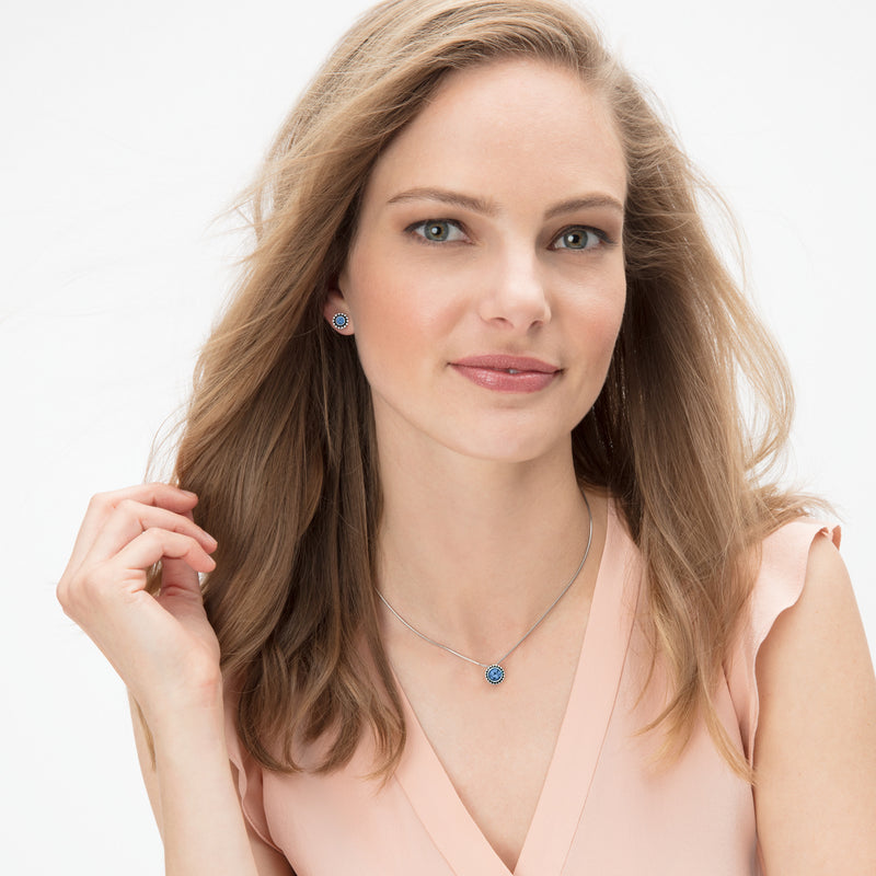 Brighton Twinkle Mini Post Birthstone Earrings - Sapphire (September)