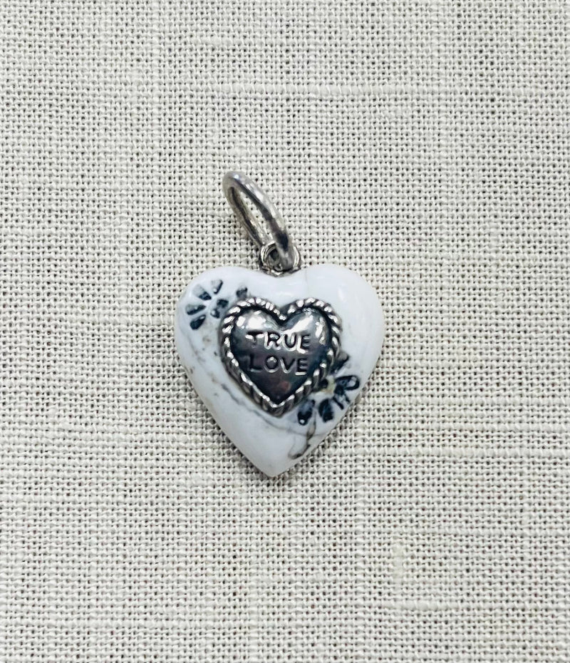 Waxing Poetic Heart Charm - True Love