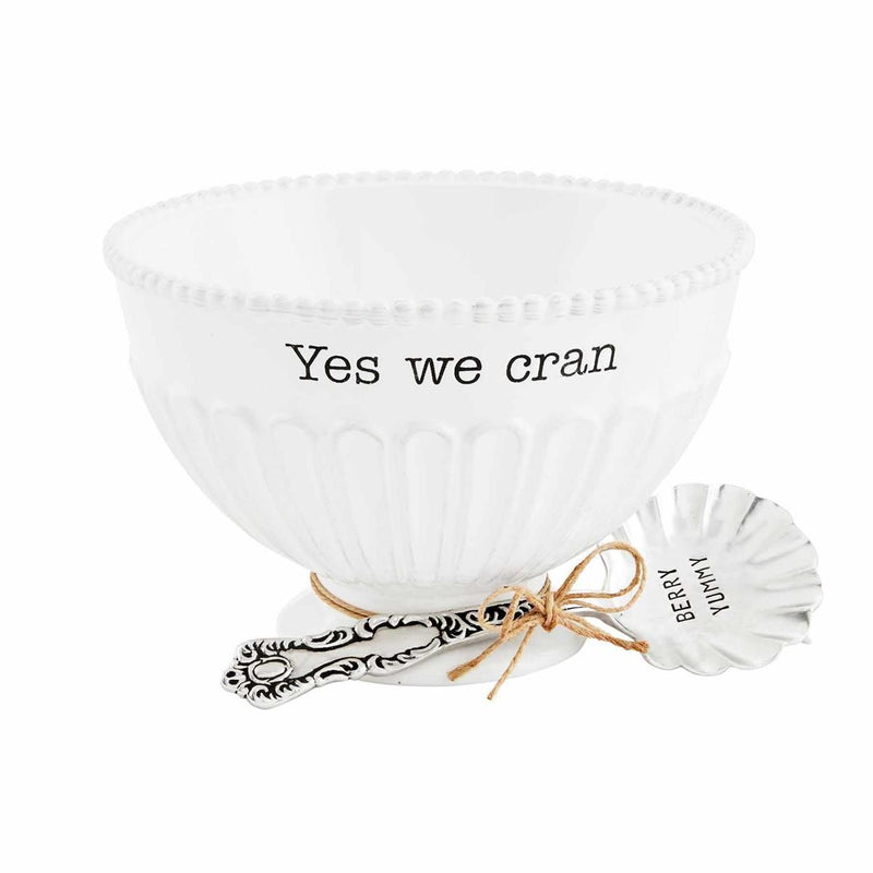 Mud Pie “Yes We Cran” Cranberry Ceramic Dish Set