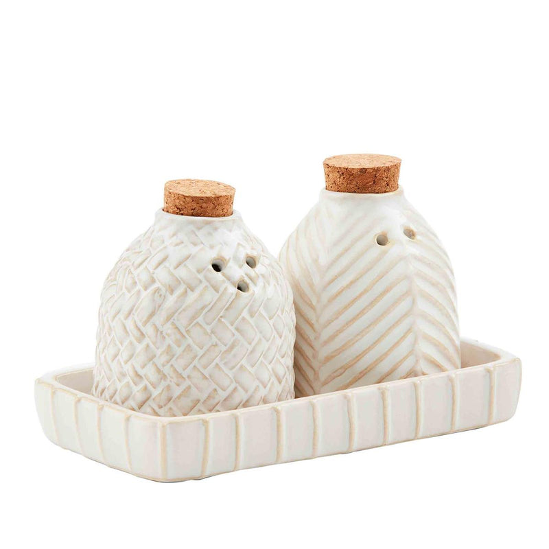 Mud Pie Textured Salt & Pepper Set