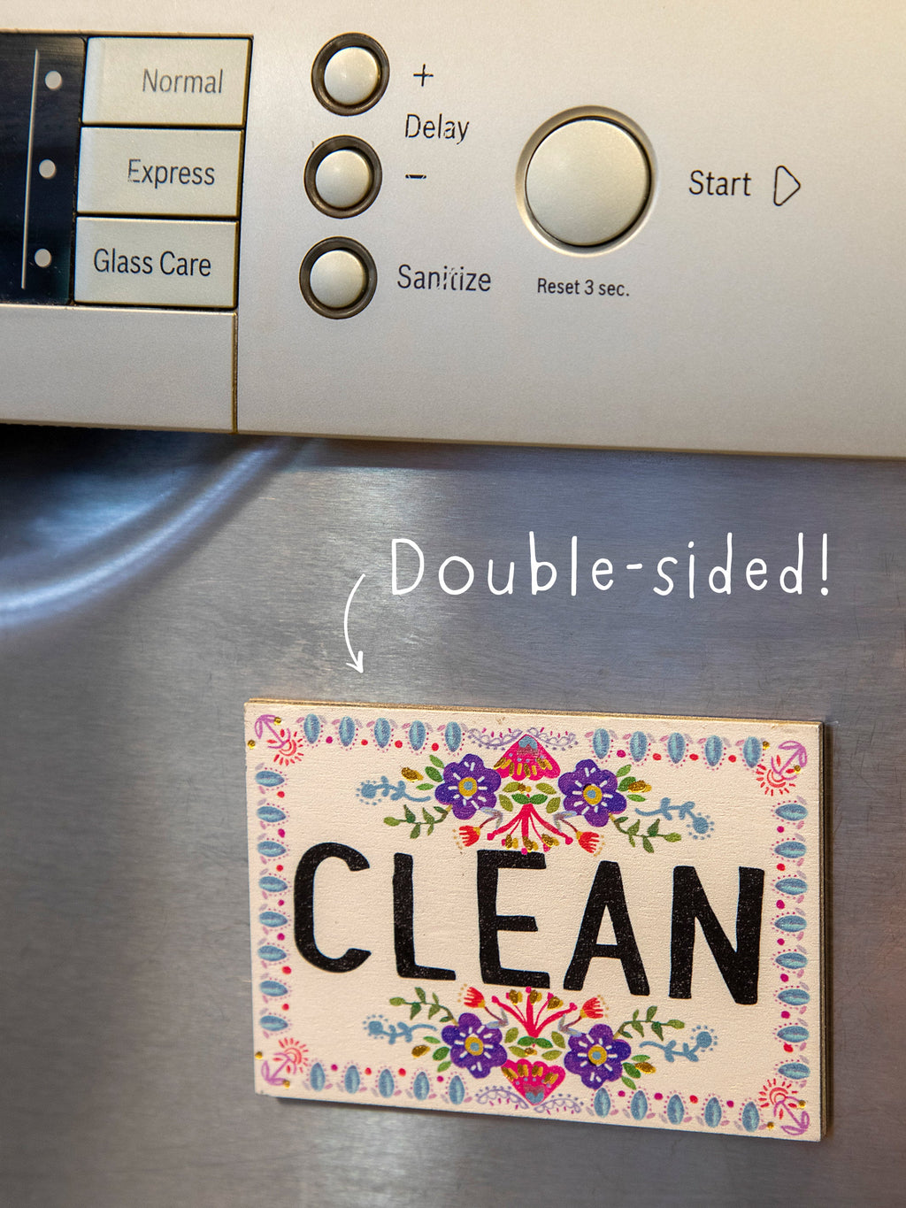 Natural Life® Dishwasher Magnet Floral Border