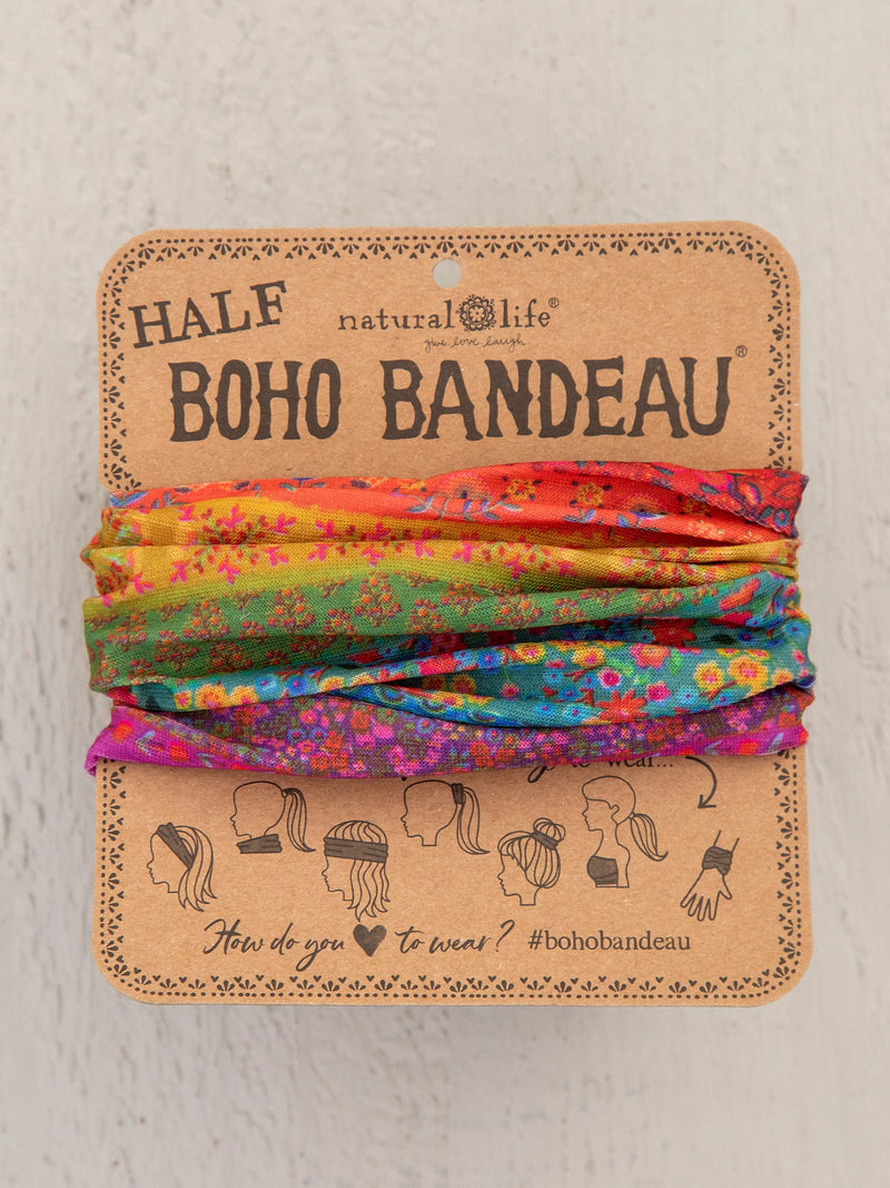 Natural LIfe Boho Bandeau Cream/Navy Tie-Dye