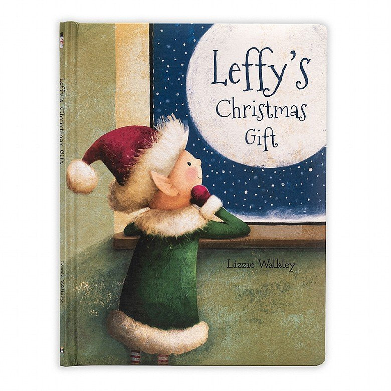 Jellycat Leffy’s Christmas Gift Book & Medium Leffy Elf Plush