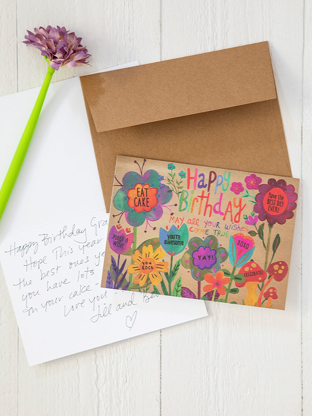 Natural Life Greeting Card Bundle, Set of 3 - Happy Birthday