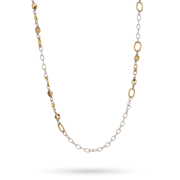 Waxing Poetic Miraculous Chain - Preciosa Gold Beads - 28"
