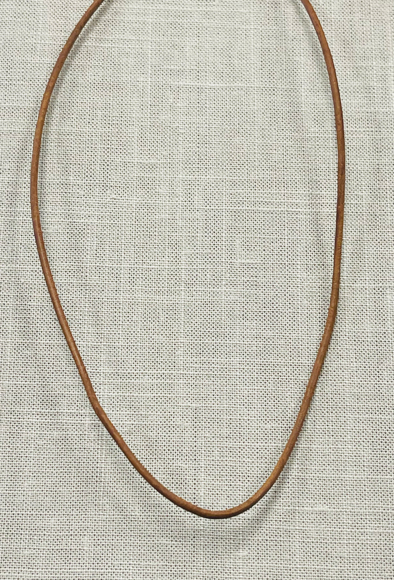 Waxing Poetic Thin Leather Chain (Tan Leather)