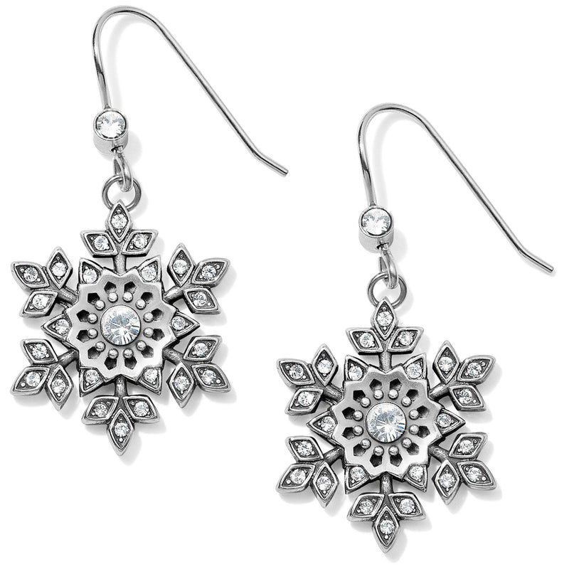 Brighton Glint Snowflake French Wire Earrings