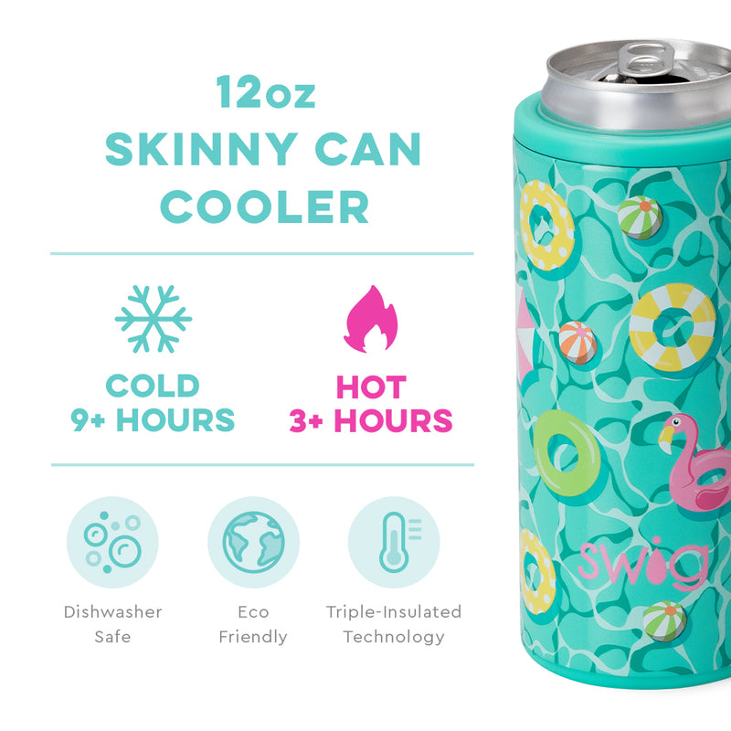 SWIG Life - Stainless Steel Insulated Skinny Can Cooler - Wanderlust