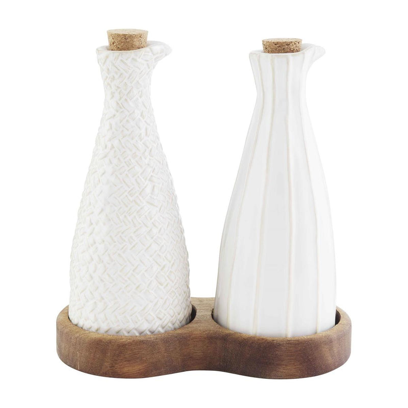 Mud Pie Textured Oil & Vinegar Set