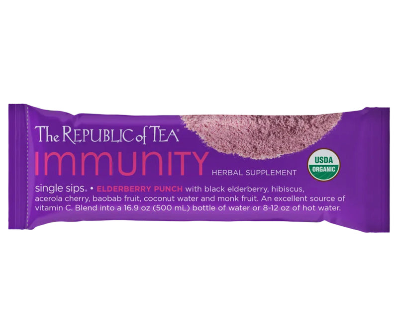 The Republic of Tea - Immunity Elderberry Punch Single Sips (6 packets)