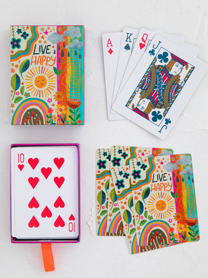 Natural Life - Live Happy Deck of Playing Cards