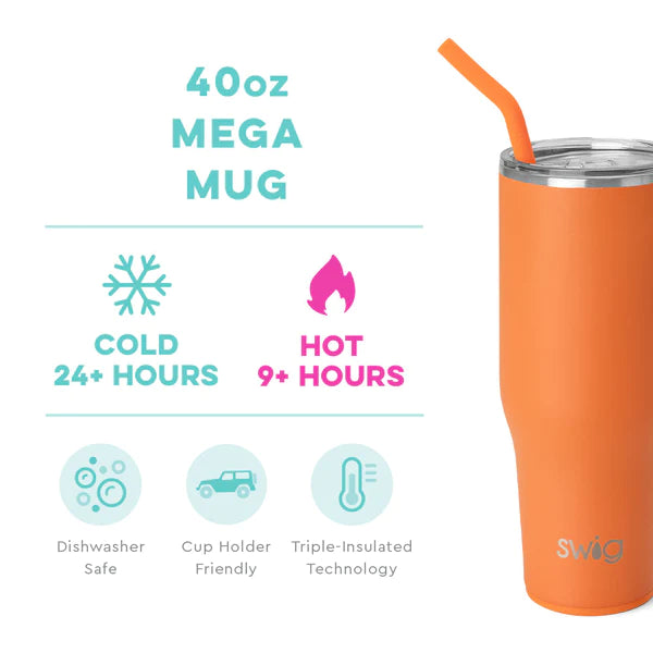 Swig Life Orange Mega Mug (40oz)