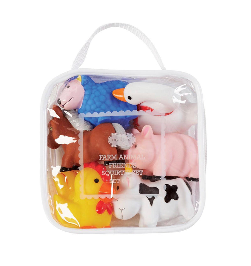 Mud Pie Farm Animals Bath Toy Set