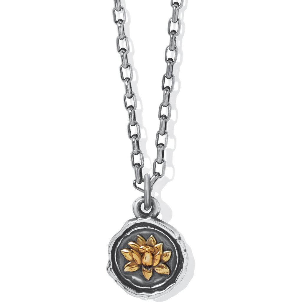 Brighton Ferrara Virtue Lotus Flower Pendant Necklace