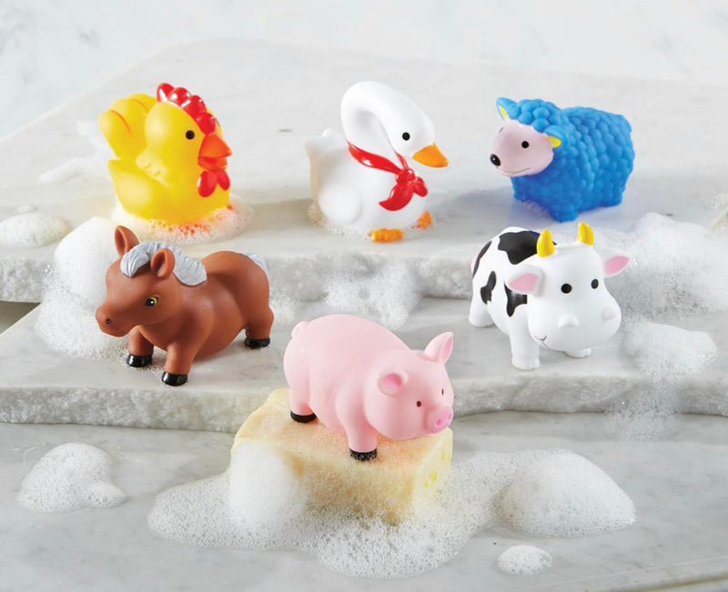 Mud Pie Farm Animals Bath Toy Set