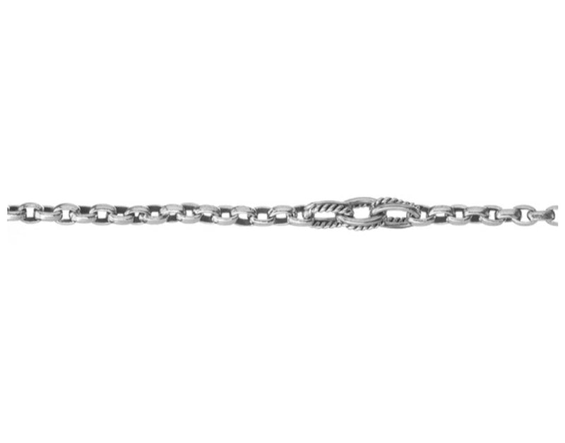Waxing Poetic Double Link Rolo Chain - Sterling Silver