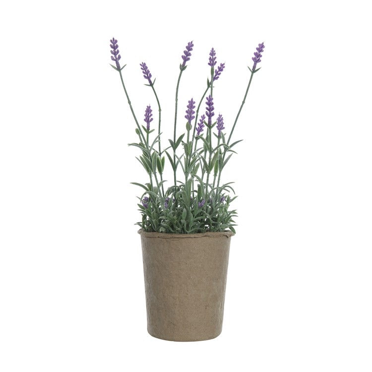 faux lavender plant Faux Lavender in Paper Pot