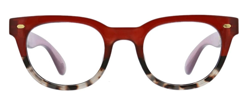 Peepers Readers - Take it Easy - Wine/Gray Tortoise (with Blue Light Focus™ Eyewear Lenses)