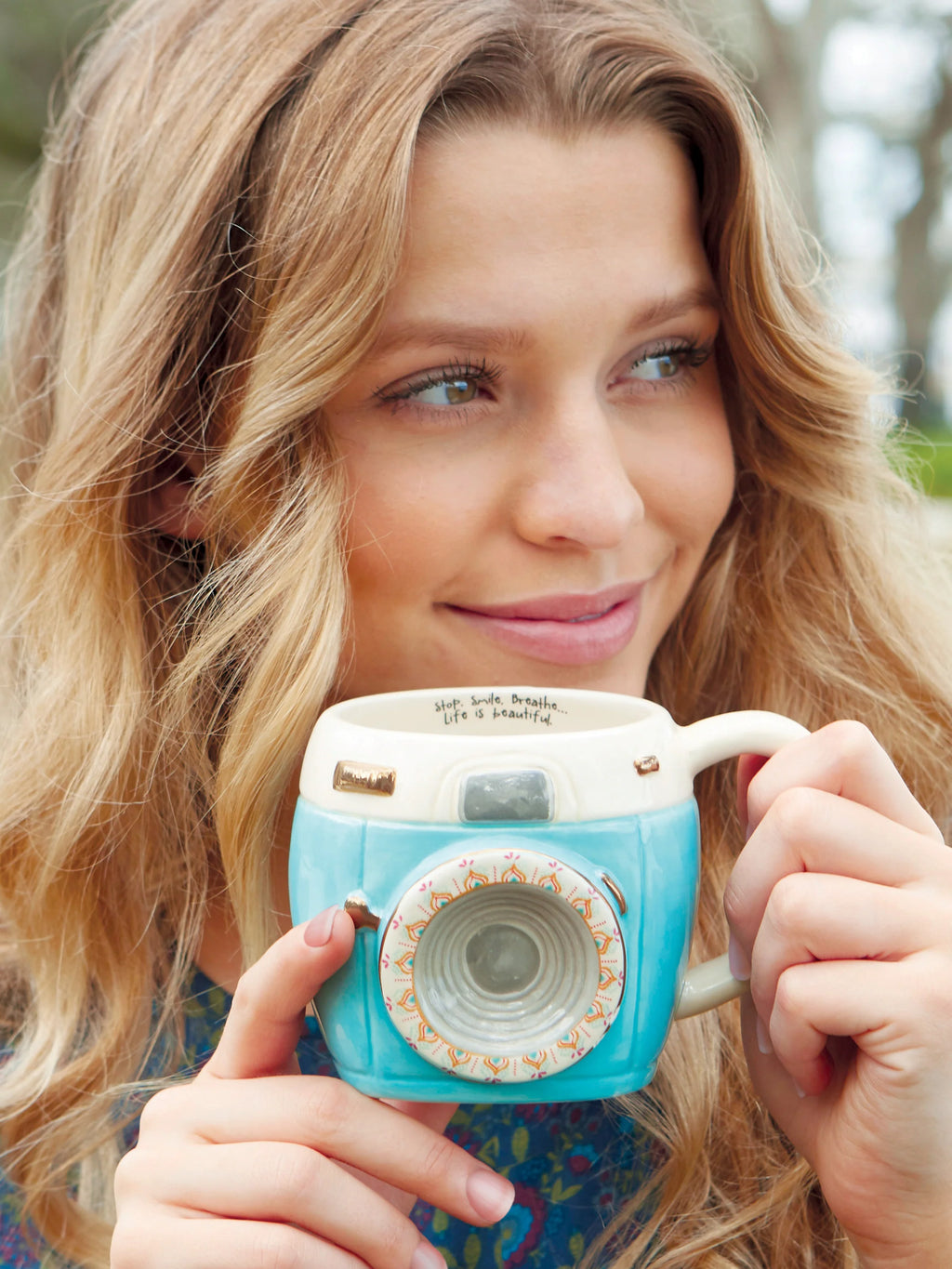 Natural Life® Imogene the Camera Folk Art Mug