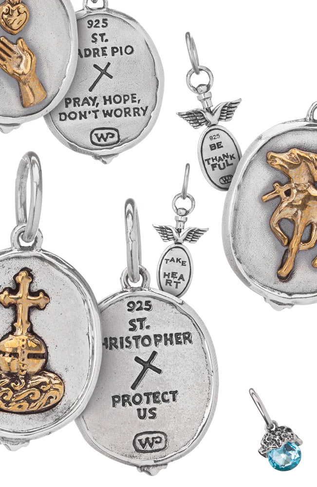 Waxing Poetic Heavenly Helper Charm - St. Christopher