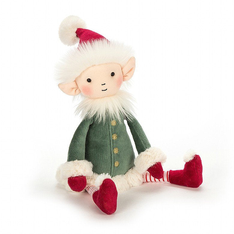 Jellycat Leffy’s Christmas Gift Book & Medium Leffy Elf Plush